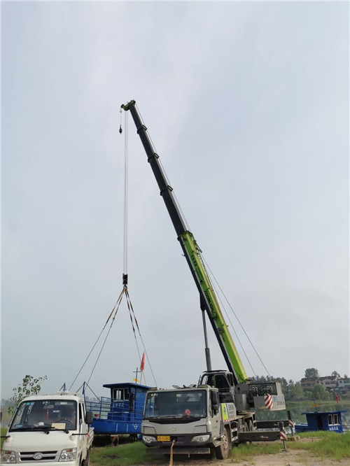 金溪县桥梁建设吊装案例